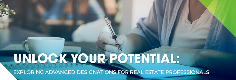 Real estate professional studying advanced designations and certifications.