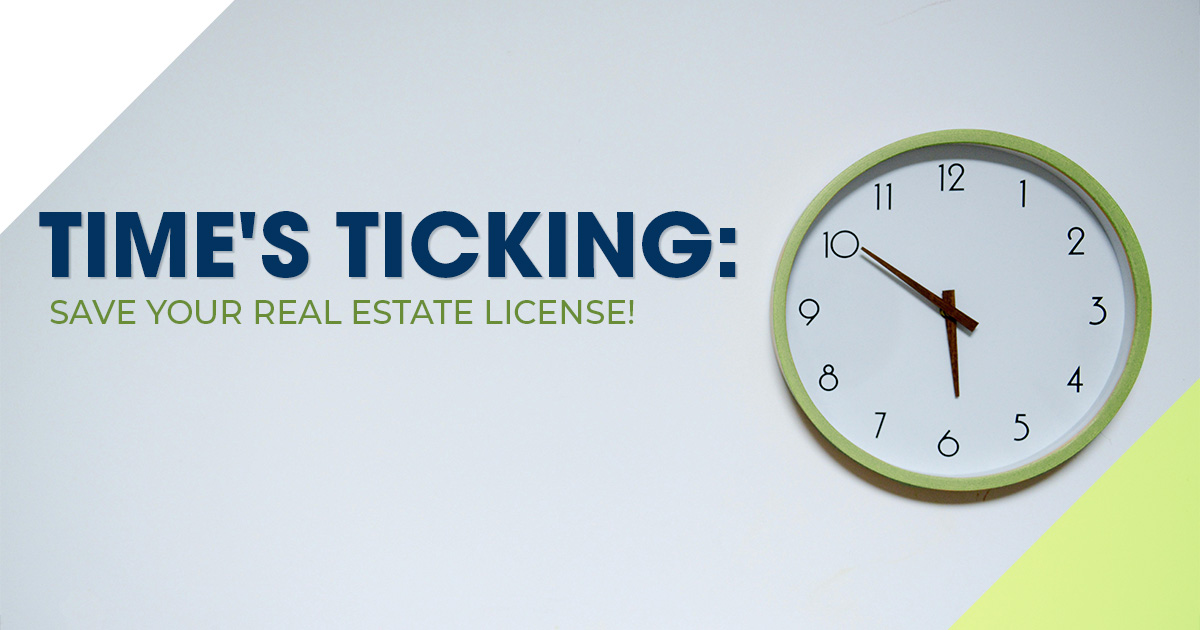 Real Estate License Threatened - Clock Ticking | Mississippi REALTORS® Institute